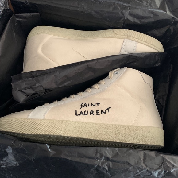 Saint Laurent Other - Brand New Saint Laurent hightop canvas sneaker